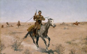 De Vlucht door Frederic Remington