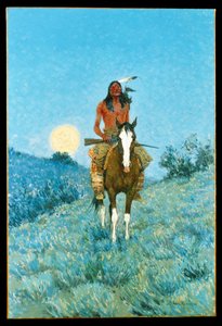 De buitenstaander, 1909 door Frederic Remington