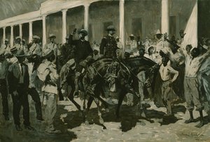 De terugkeer van Gomez naar Havana, 1899 door Frederic Remington