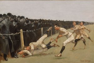 Touchdown, Yale vs. Princeton, Thanksgiving Day, 27 nov. 1890, Yale 32, Princeton 0 door Frederic Remington