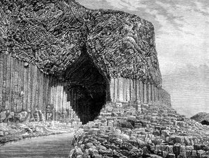 Fingals Grot, eiland Staffa, Schotland, 19e eeuw