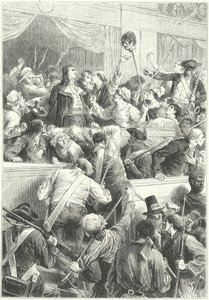 Opstand van 1 Prairial Jaar III, Parijs, 20 mei 1795 door Frederic Theodore (after) Lix