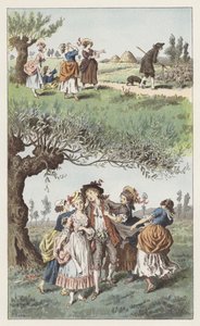 Nous etions trois filles door Frederic Theodore (after) Lix