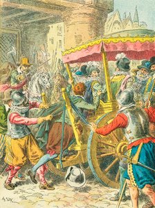 Moord op koning Hendrik IV van Frankrijk door Frederic Theodore Lix