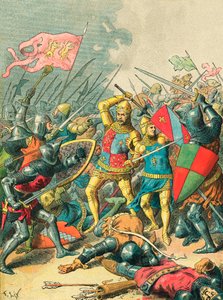 Koning Jan bij de slag van Poitiers