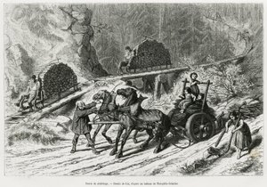 Schlittageweg door Frederic Theodore Lix
