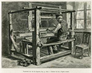 Wever van de Liepvre Vallei. Gravure door Lix, ter illustratie van het verhaal 