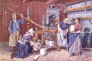 Kaasproductie in Nederland, ca. 1900