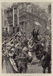 Paaszaterdag bij het Heilig Graf, de aankomst van het Heilige Vuur