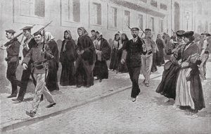 Nonnen onder Republikeinse Bescherming tijdens de Revolutie door Frederic de Haenen