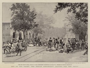 Op naar het Front, het Indiase Contingent vertrekt naar het Front