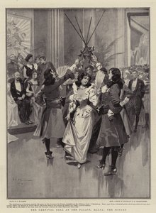 Het Carnavalbal in het Paleis, Malta, de Minuet door Frederic de Haenen