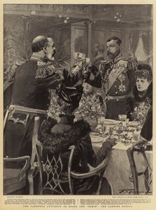 Het Afscheidslunch aan Boord van de Ophir de Afscheidsgroet door Frederic de Haenen