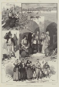 De kwestie van het behoud van Cyprus, schetsen op het eiland door Frederic de Haenen