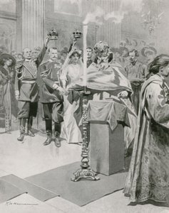 De bruiloft van een edelman door Frederic de Haenen