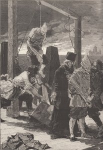 De executie van Alexander Kvyatkovsky en Andrey Presnyakov op 16 november 1880 door Frederic de Haenen