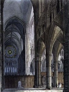 Noordelijk uitzicht, over het transept vanaf Poet