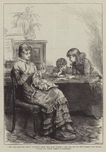 Mensen die ik heb ontmoet, de gouvernante door Frederick (attr. to) Barnard