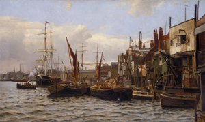De Rivier bij Limehouse door Frederick A Winkfield