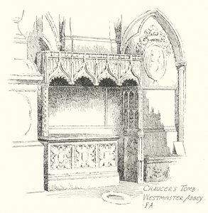 Graf van Chaucer, Westminster Abbey