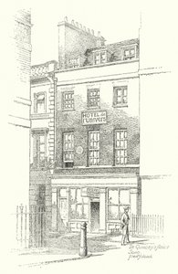 Huis van De Quincey, Soho door Frederick Adcock