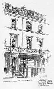 George Borrows huis, Hereford Square, Londen, 1912