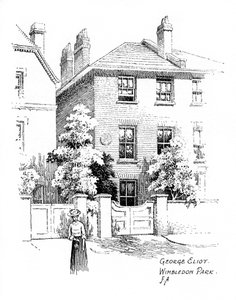 Huis van George Eliot, Wimbledon Park, Londen, 1912