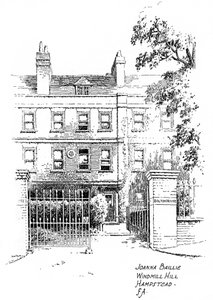 Huis van Joanna Baillie, Windmill Hill, Hampstead, Londen, 1912