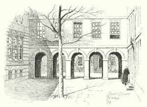 Pump Court, Temple door Frederick Adcock