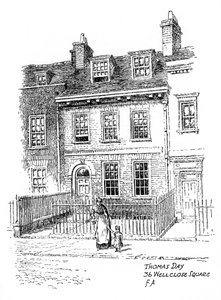Het huis van Thomas Day, 36 Wellclose Square, Whitechapel, Londen, 1912