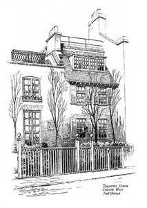 Turners huis, Cheyne Walk, Chelsea, Londen, 1912 door Frederick Adcock