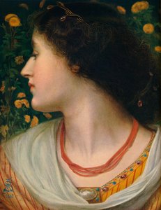 La Belle Isolde, 1862 door Frederick Augustus Sandys