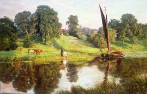 Op de rivier door Frederick Bacon Barwell