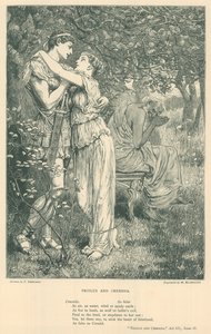 Illustratie voor Troilus en Cressida door Frederick Barnard
