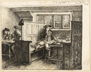 De luistervink door Frederick Barnard