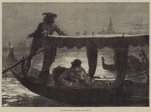 De huwelijksreis in Venetië door Frederick Barnard