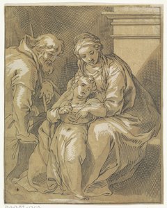 Heilige Familie door Frederick Bloemaert