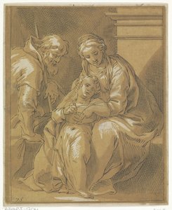 Heilige Familie door Frederick Bloemaert