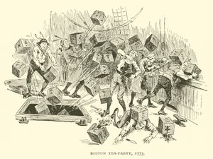 Boston Tea-Party, 1773 door Frederick Burr Opper