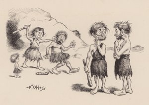 Onze Antediluviaanse Voorouders door F Opper: Nummer Zevenenveertig (litho)