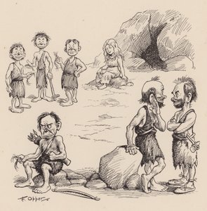 Onze Antediluviaanse Voorouders door F Opper: Nummer Negentien (litho)