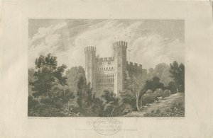 Kasteelkerk - Stafford Kasteel (gravure) door Frederick Calvert
