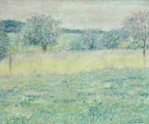 Landschap van Giverny door Frederick Carl Frieseke