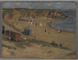 Le Pouldu landschap, ca.1901 door Frederick Carl Frieseke