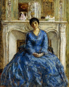 De Blauwe Jurk door Frederick Carl Frieseke