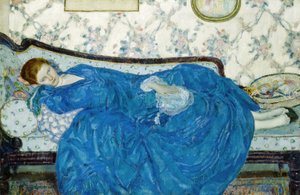 De Blauwe Jurk door Frederick Carl Frieseke