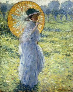 Vrouw met een Parasol, c.1906 door Frederick Carl Frieseke