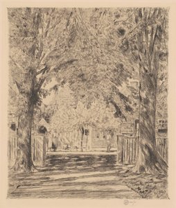 Een idylle in Easthampton door Frederick Childe Hassam