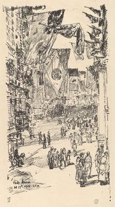 Avenue of the Allies, 1918 door Frederick Childe Hassam