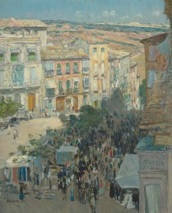 Uitzicht op een Zuid-Franse stad, 1910